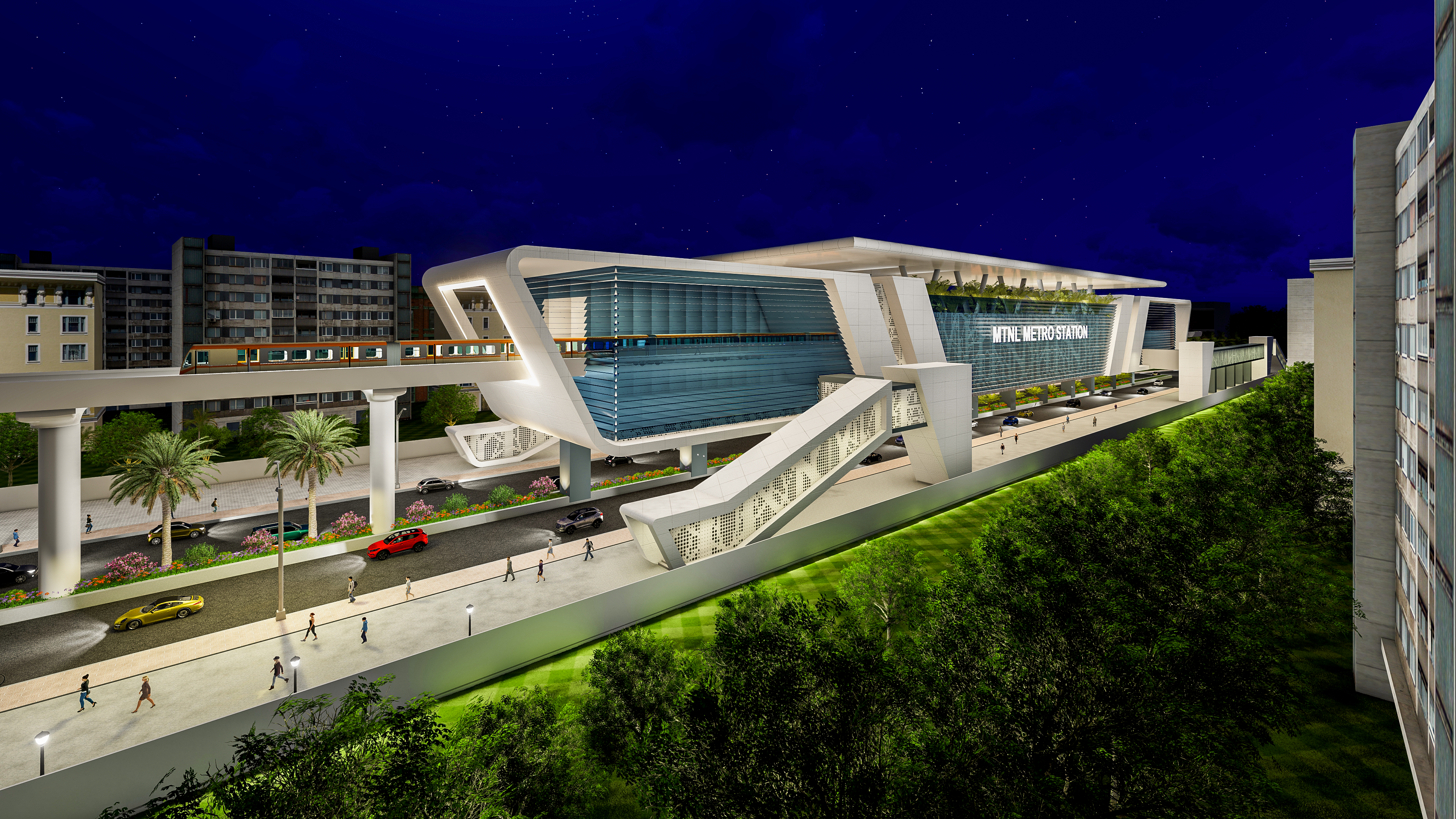 MTNL Metro Station — view 4